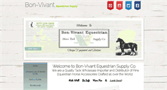 Desktop Screenshot of bonvivantequine.com